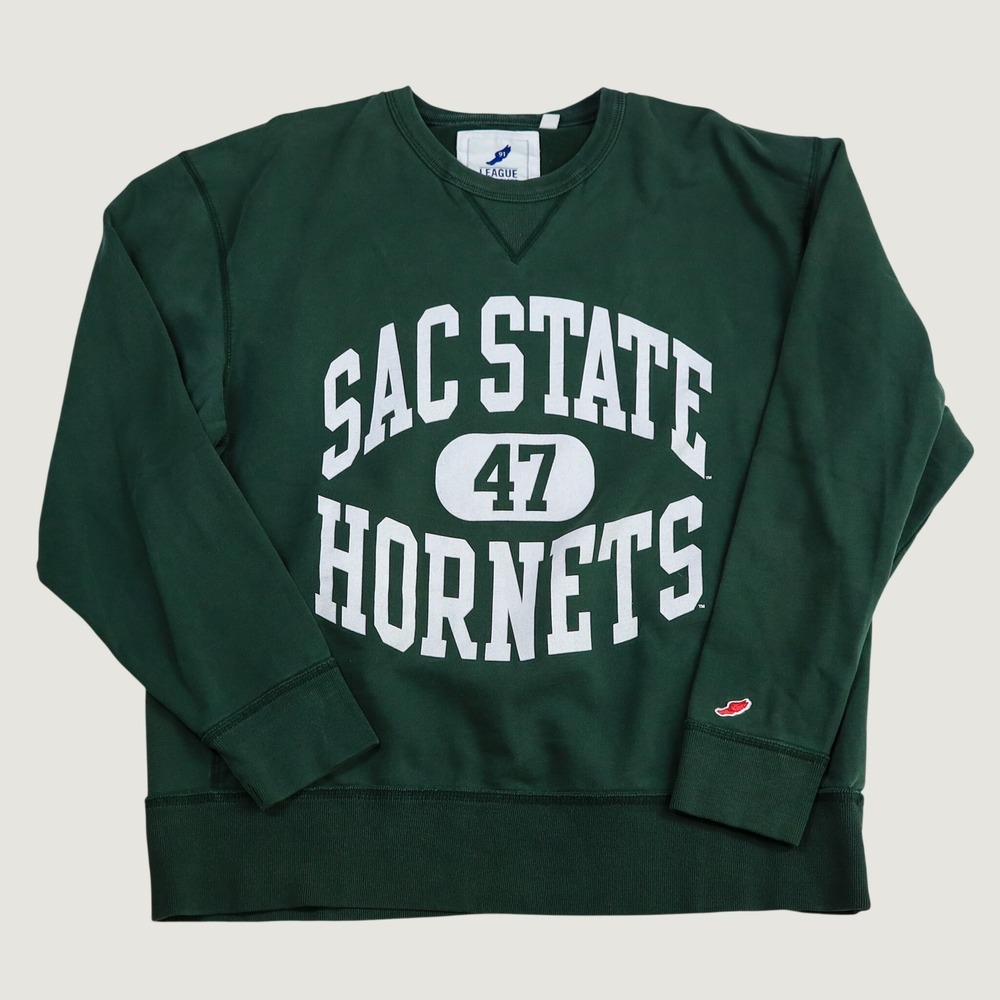 Sac State Hornets League Collegiate Outfitters XL Green Pullover Sweatshirt